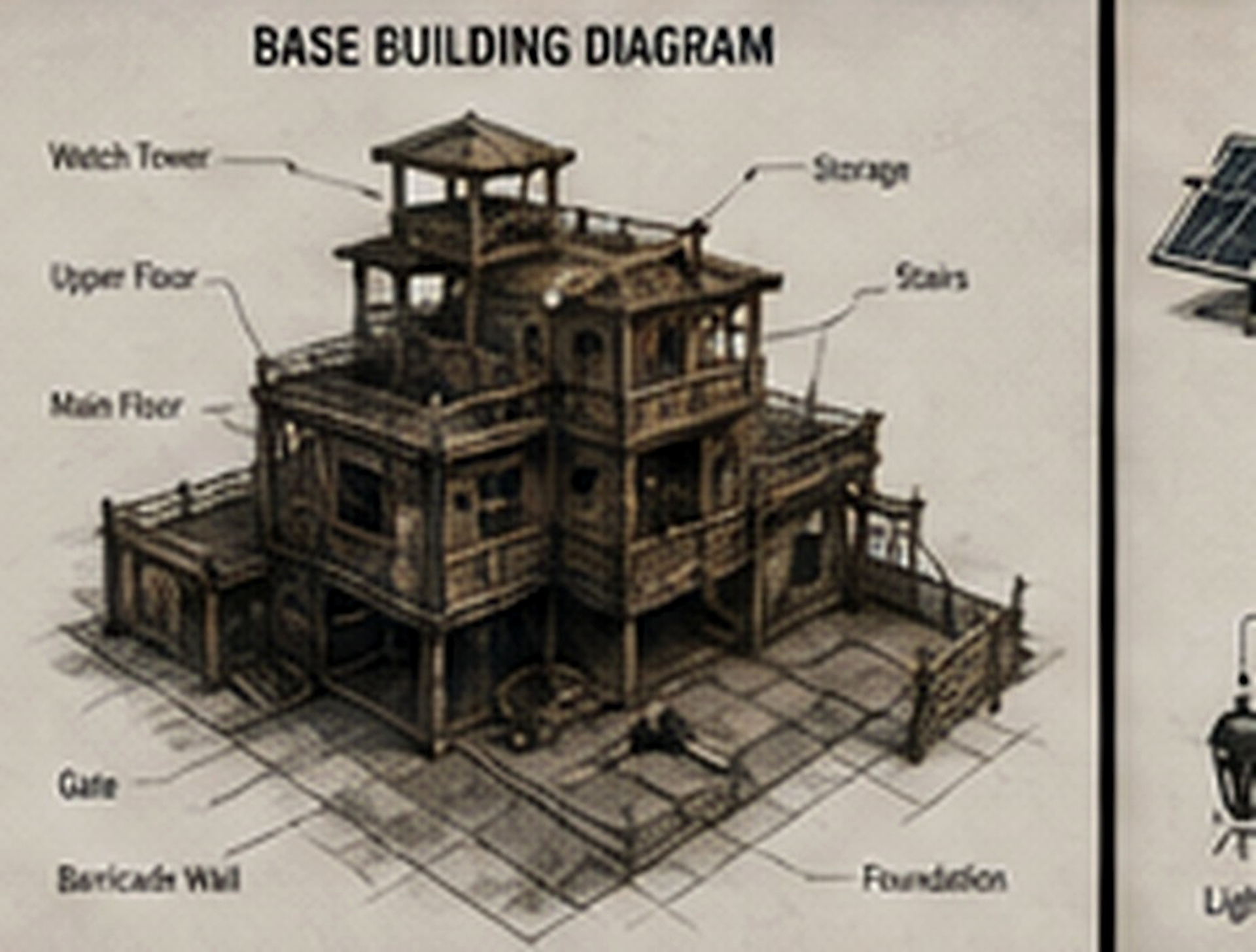 ORVEXYNE survivor base concept